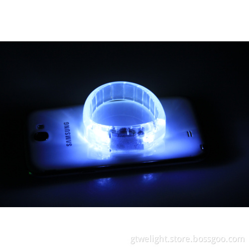 China LED Sound Activated Bracelet White Blister Card